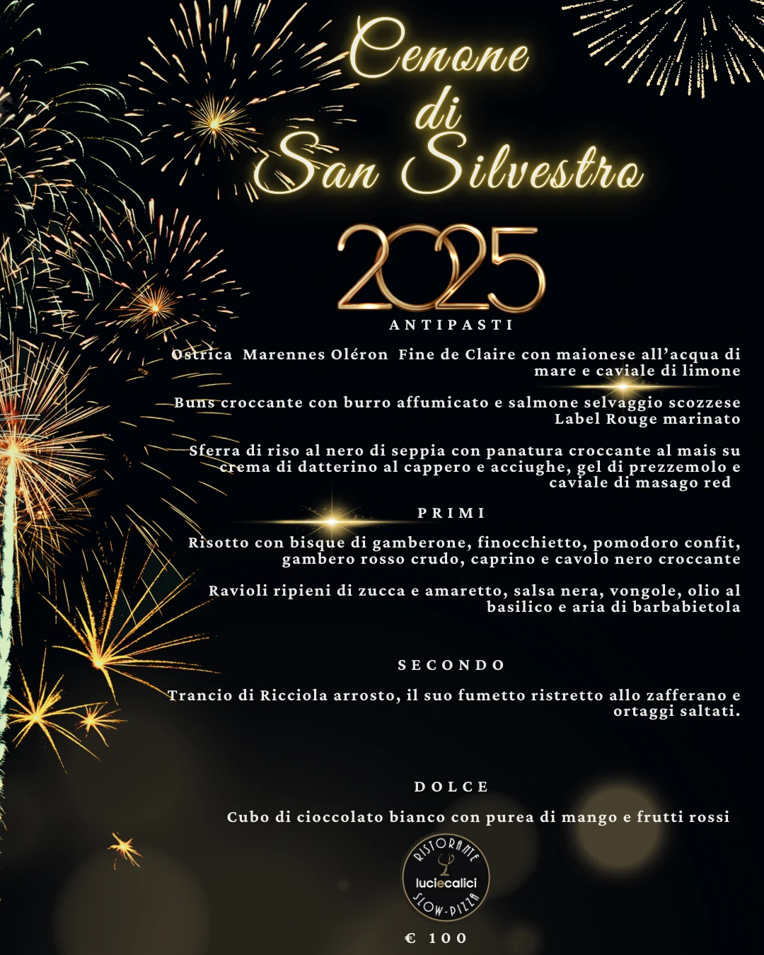 Festività Luci e Calici — locandina originale